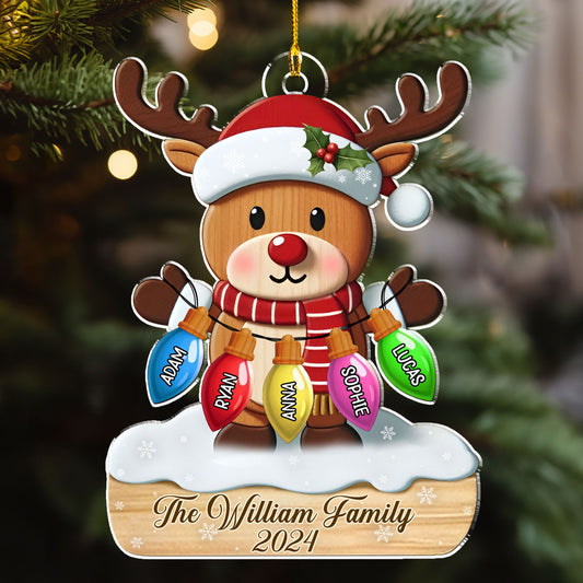 Family Bulb - Personalized Custom Acrylic Ornament