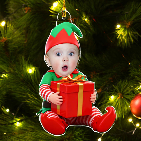 Baby Cute Christmas 2025 - Personalized Custom Acrylic Ornament