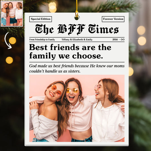 The BFF Times - Personalized Custom Acrylic Ornament