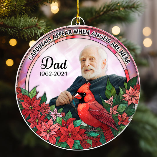 When Angels Are Near - Personalized Custom Acrylic Ornament