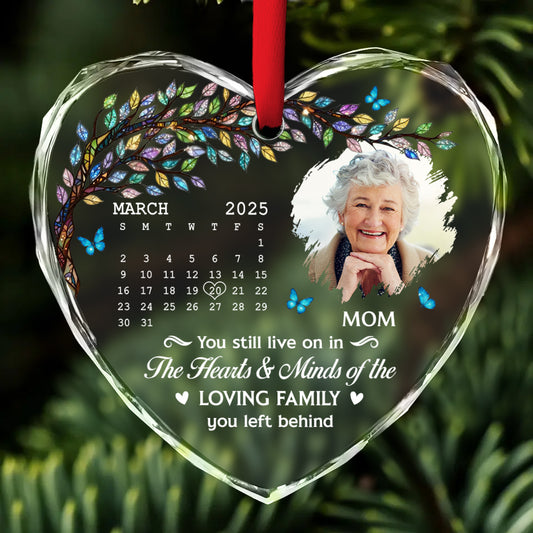 You Still Live On - Personalized Custom Glass Ornament