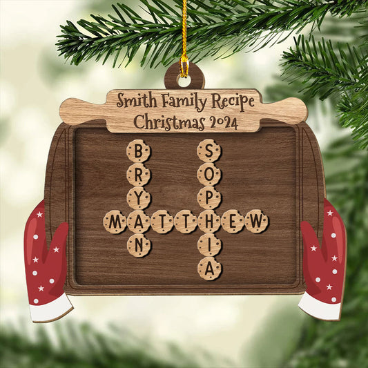 Family Favorite Cookies - Personalized Custom Wood Ornament