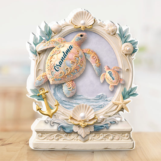 Sweet Turtles - Personalized Custom Acrylic Plaque 
