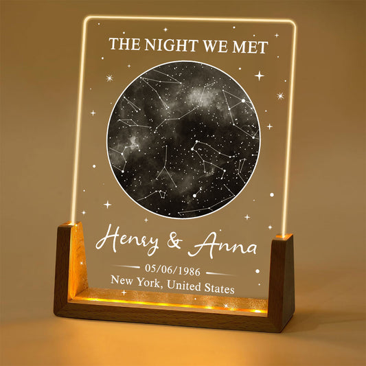 The Night We Met - Personalized Custom Night Light