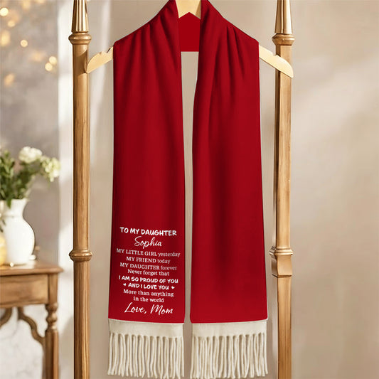To My Daughter - Personalized Custom Scarf