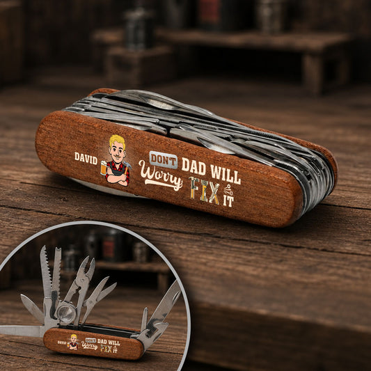 Dad Will Fix It - Personalized Custom Pocket Multi Tool