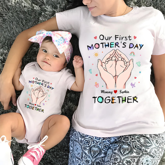 Our 1st Mothers Day - Personalized Custom Shirt