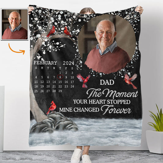 The Moment Your Heart Stopped - Personalized Fleece Blanket