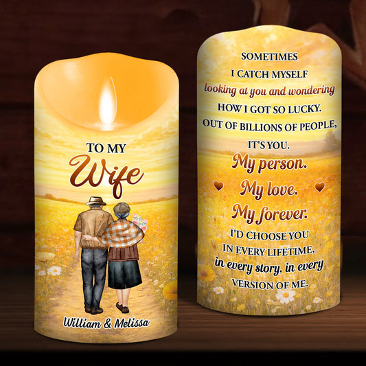How Lucky I Am - Personalized Custom LED Candle