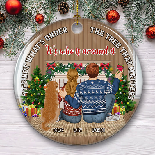 What Is Under The Tree Matter - Personalized Custom Ceramic Ornament