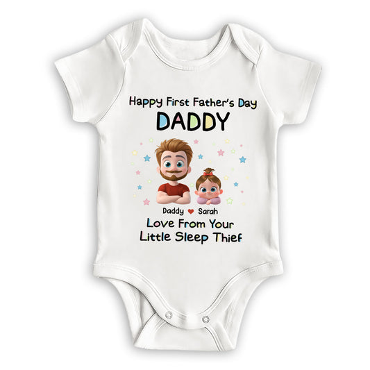 Little Sleep Thief - Personalized Custom Baby Onesie