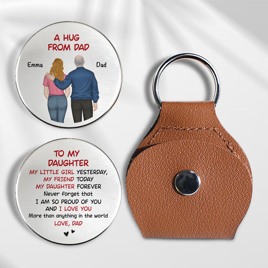 A Hug From Dad To Child - Personalized Custom Pocket Hug