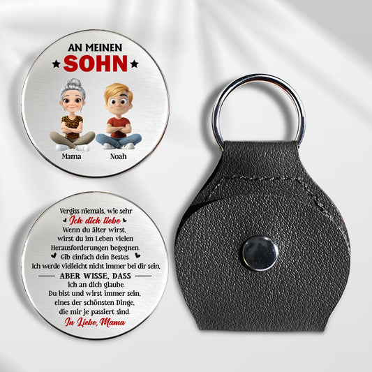 Gib Immer Dein Bestes Sohn - Personalisierte Pocket Umarmung