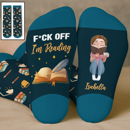 Just A Book Lover - Personalized Custom Crew Socks
