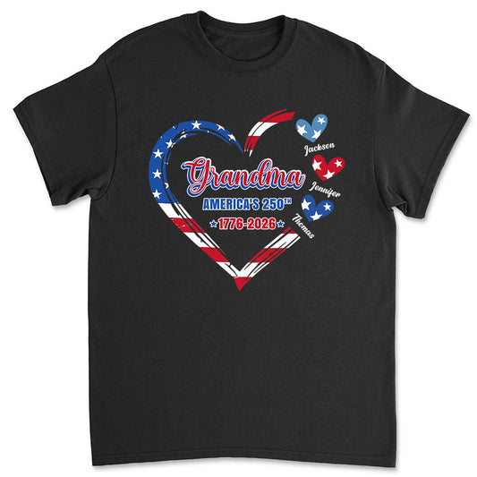 Grandma America 250th Anniversary - Personalized Custom Shirt