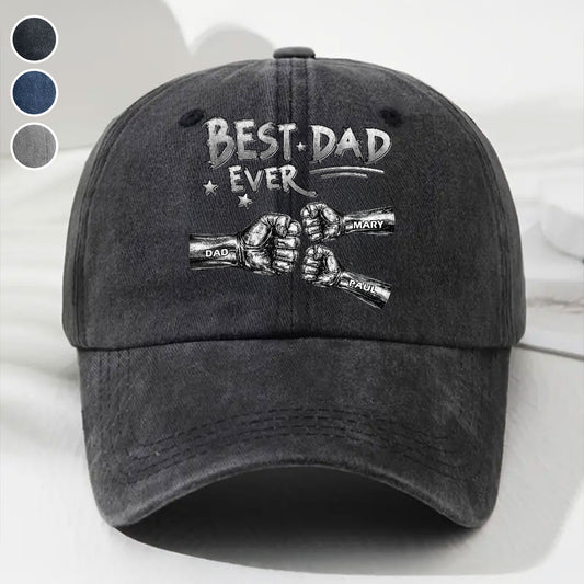 This Power Comes From Love - Personalized Custom Vintage Washed Denim Cap
