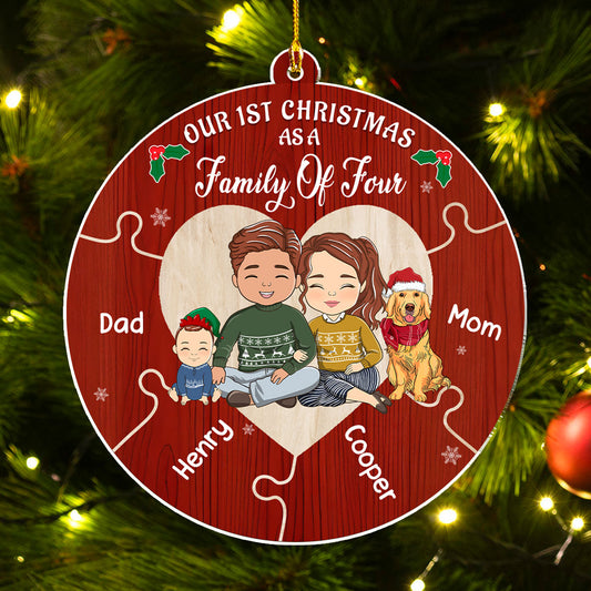 Together We Make A Family - Personalized Custom Acrylic Ornament