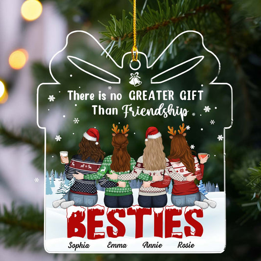 Bestie Love Forever Gift - Personalized Custom Acrylic Ornament