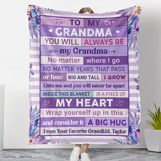 Inside This Blanket - Personalized Custom Fleece Blanket