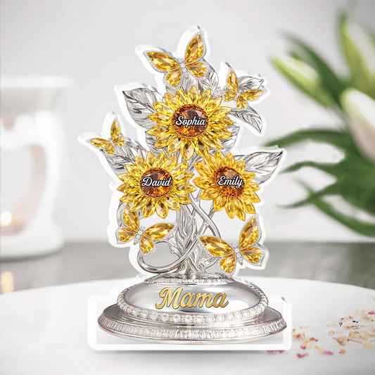Sunflowers Mom Grandma - Personalized Custom Acrylic Plaque