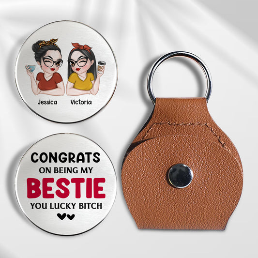 Congrats On Being My Bestie - Personalized Custom Pocket Hug