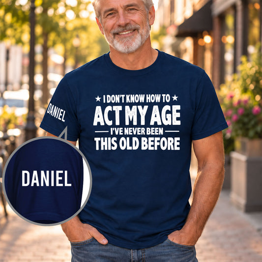 Doing My Best - Personalized Shirt With Design On Sleeve