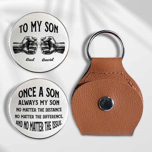 Once A Son And Always My Son - Personalized Custom Pocket Hug