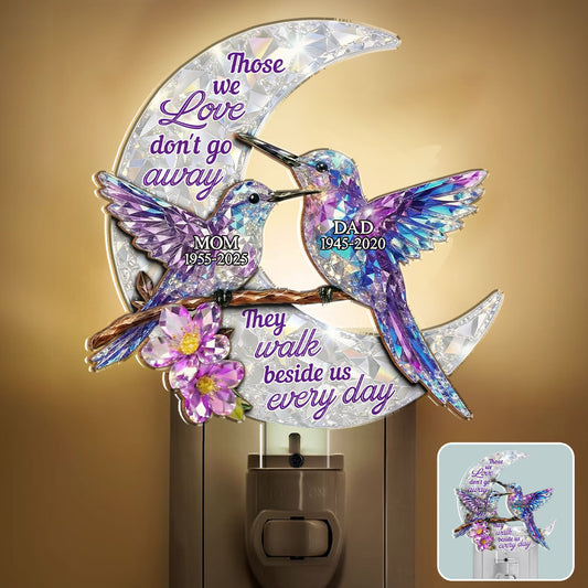 They Never Go Away - Personalized Custom 3D Effect Wood And Acrylic Night Light