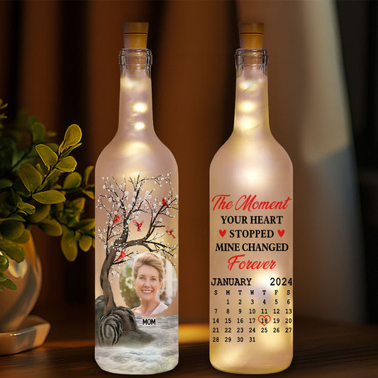 Forever In My Heart - Personalized Bottle Lamp