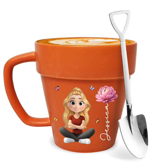 Plant Girl - Personalized Custom Plant Pot Mug