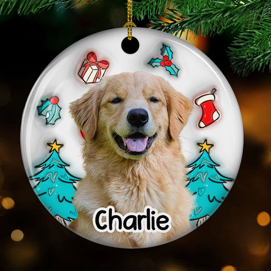 I Am Santa Photo - Personalized Custom 3D Inflated Effect Ceramic Ornament