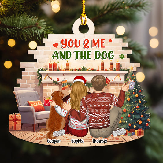 You Me Our Dogs Family - Personalized Custom Wood Ornament