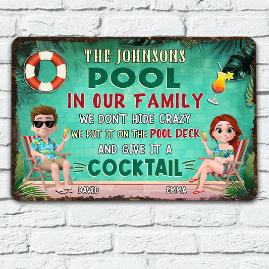 Our Pool - Personalized Metal Sign