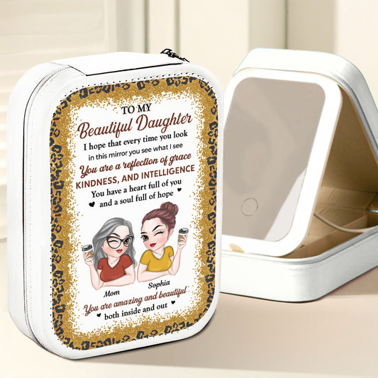 Petal Spirit - Personalized Custom Jewelry Box With LED Mirror