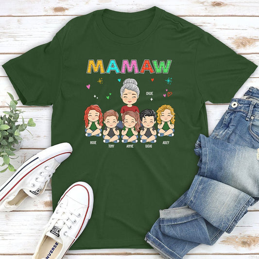 Grandma Colorful - Personalized Custom Unisex T-shirt - Blithe Hub