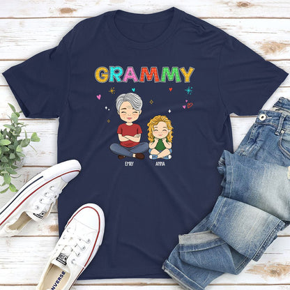 Grandma Colorful - Personalized Custom Unisex T-shirt - Blithe Hub