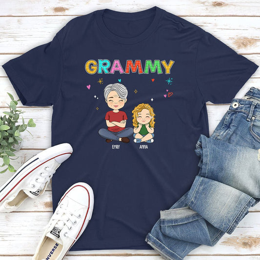 Grandma Colorful - Personalized Custom Unisex T-shirt - Blithe Hub