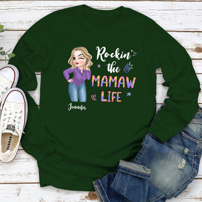 Grandma Life - Personalized Custom Long Sleeve T-shirt - Blithe Hub