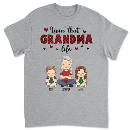 Grandma Life - Personalized Custom Unisex T-shirt - Blithe Hub