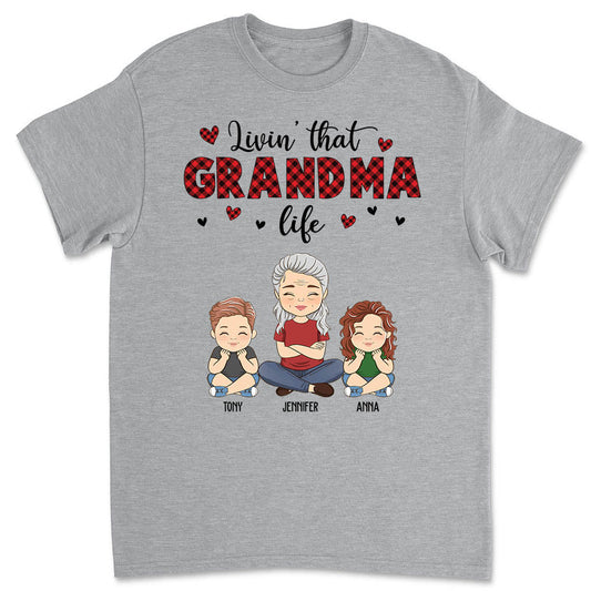 Grandma Life - Personalized Custom Unisex T-shirt - Blithe Hub