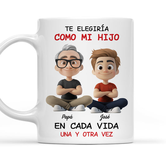 Always Choose You My Son 2 - Personalized Custom Coffee Mug