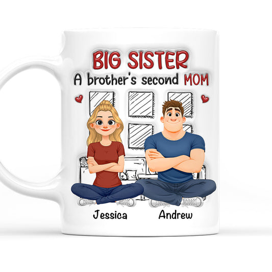 Big Sister - Personalized Custom 3D Inflated Effect Coffee Mug