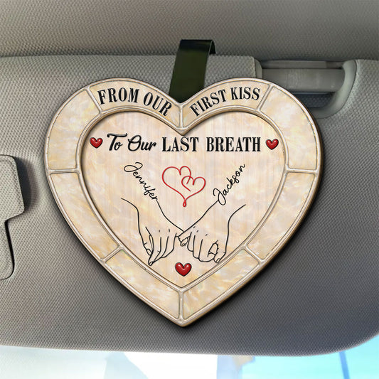 From Our First Kiss - Personalized Custom Car Visor Clip