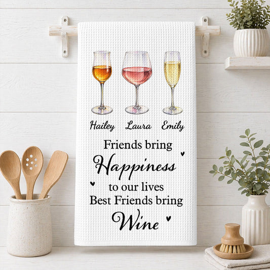 Good Wine Good Company - Personalized Kitchen Towel