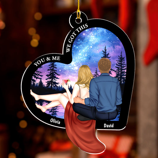 Together We Build A Life We Love - Personalized Custom Acrylic Ornament