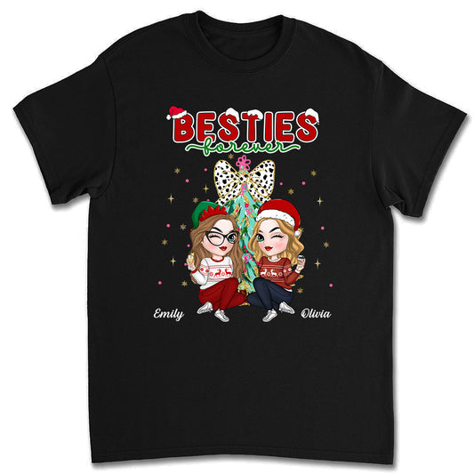 Bestie Sitting Christmas - Personalized Custom Shirt