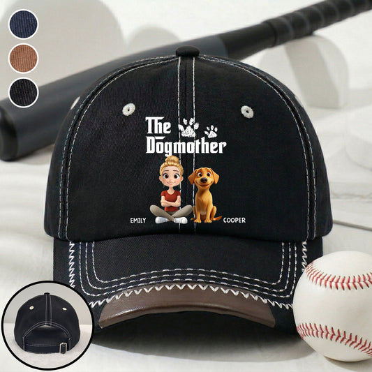 Cool Dog Mother - Personalized Custom Vintage Soft Baseball Cap