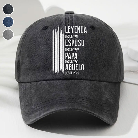 La Leyenda Original - Gorra Vaquera De Estilo Vintage Personalizada