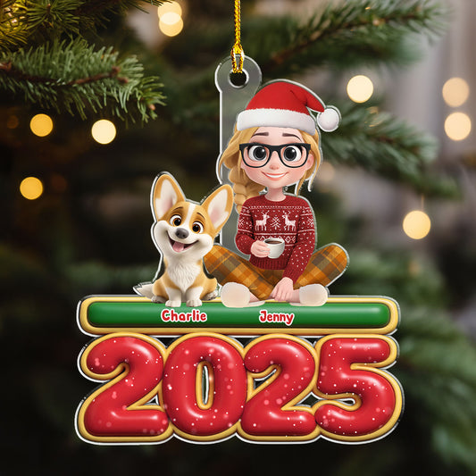 Me And My Dog - Personalized Custom Acrylic Ornament