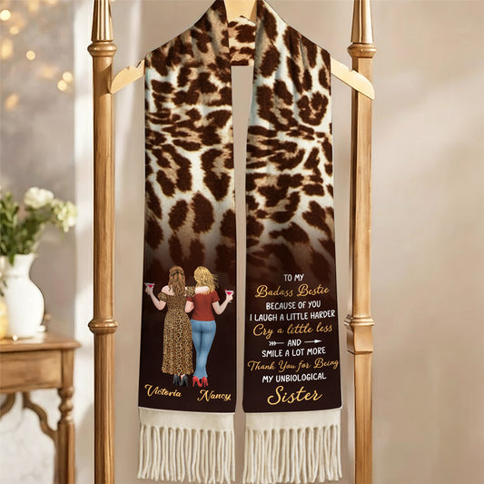 To My Badass Bestie - Personalized Custom Scarf